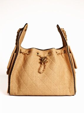 Chanel Small 25 Quilted Raffia handbag